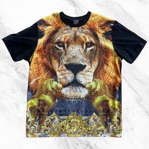 Vintage Mesh Lion Premium T-shirt Hype Street Ware Size M Medium Lot 29